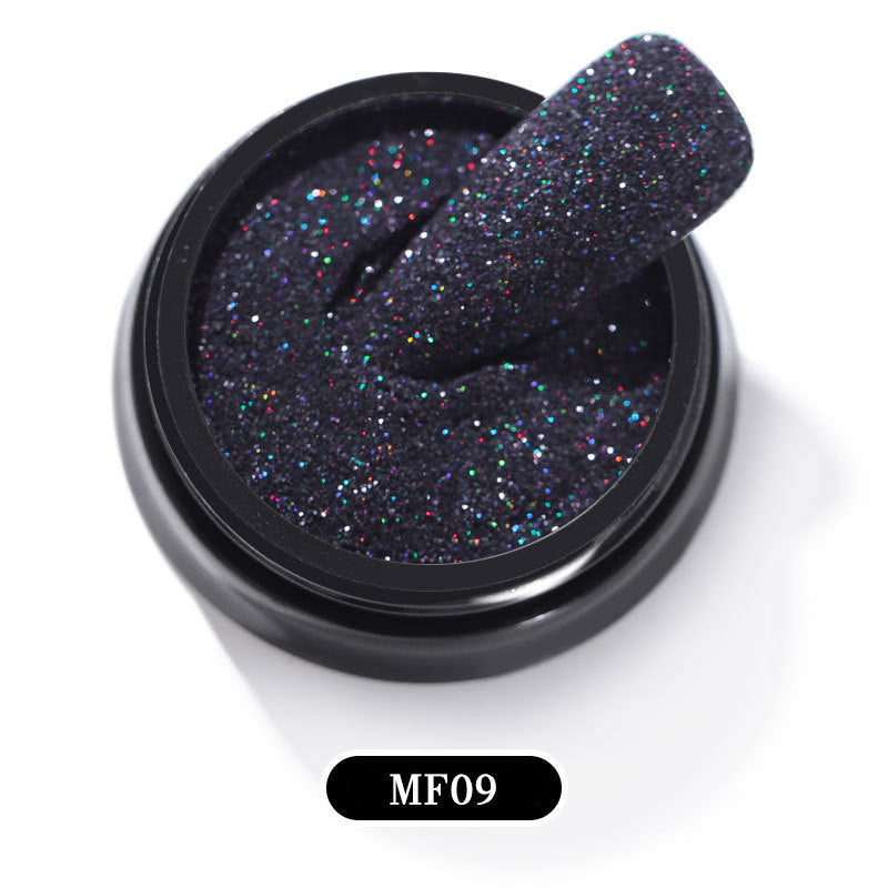 Nail Art Woolen Powder Starlight Black Gauze Sugar Powder Nail Art Accessories Nail Art Woolen Powder Starlight Black Gauze Sugar Powder Nail Art Accessories